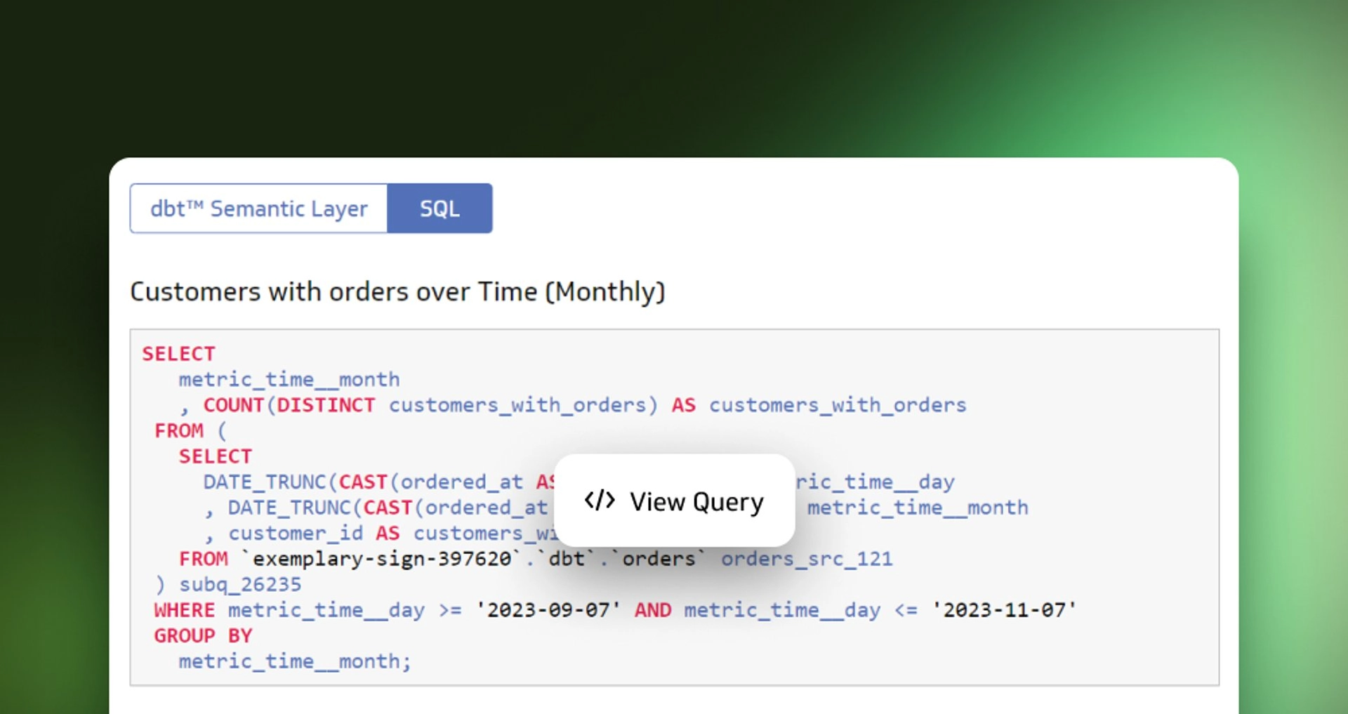 What’s New | Accessing dbt Queries for Your Metrics