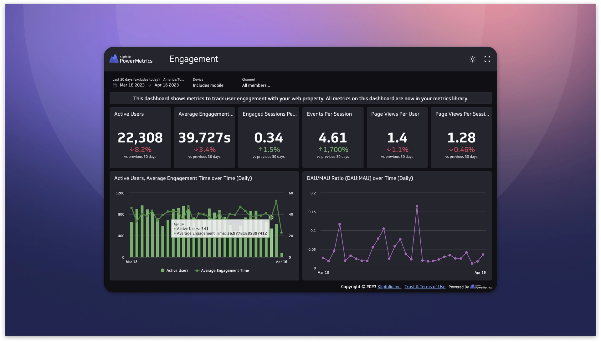 Published View (dark Mode)