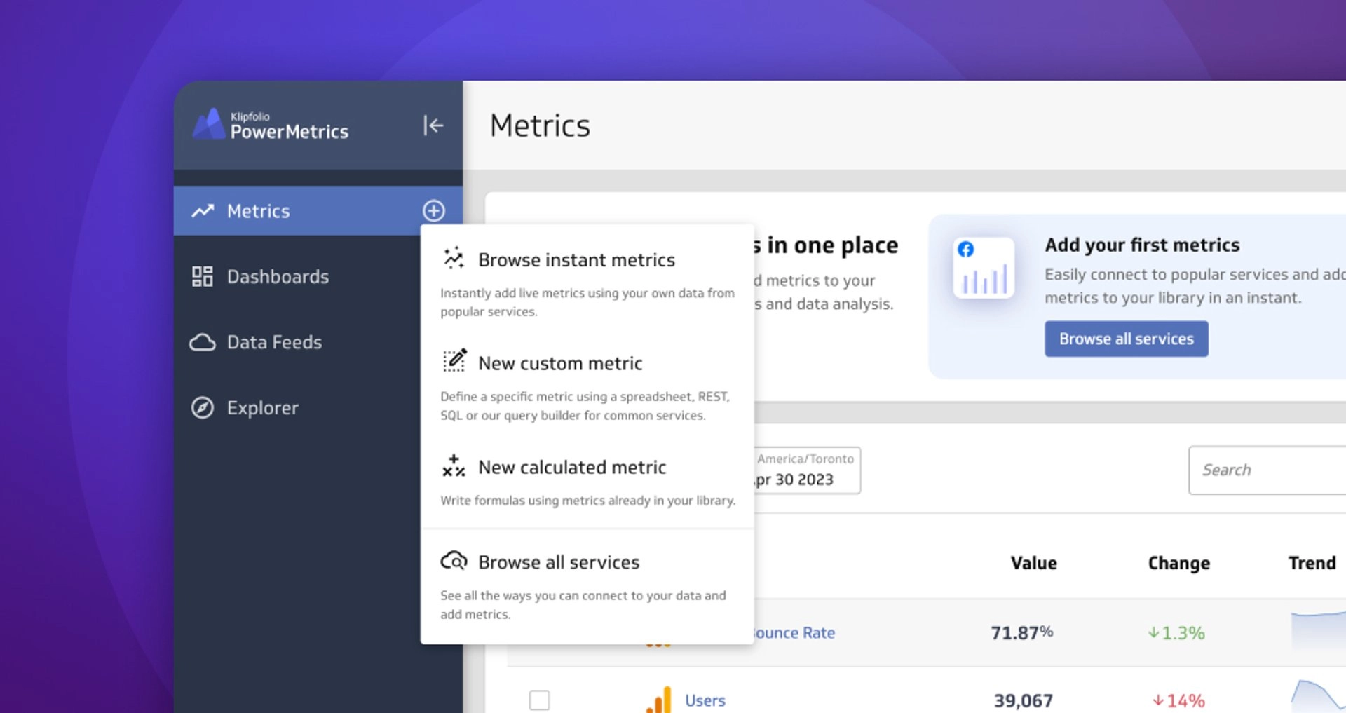 What’s New | Get the Metric Type You Need