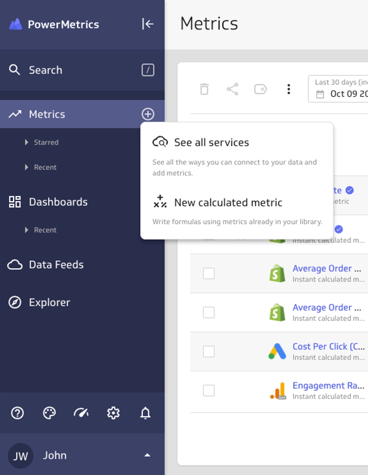 Pm New Calculated Metric