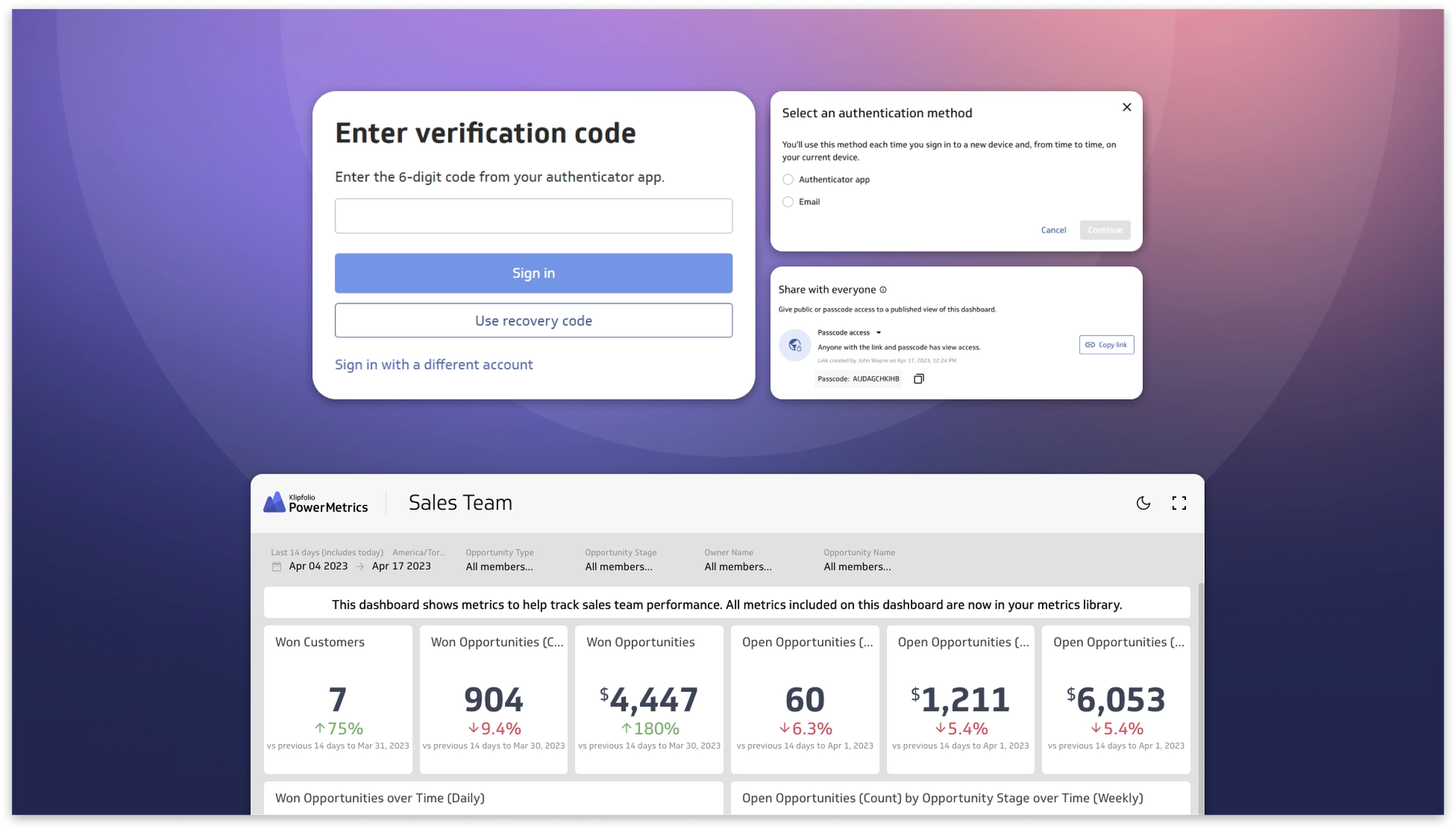 Mfa in Power Metrics